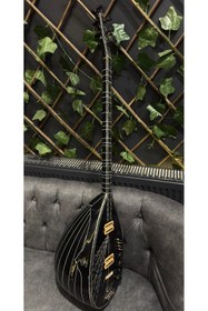 Resim Sazhane Profesyonel Siyah Elektro Bağlama (soft Case Dahil ) 