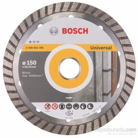 Resim Bosch - Expert Serisi Tüm Malzemeler İçin Turbo Segman Elmas Kesme Diski - 150 X 22,23 X 2,5 X 10 Mm 