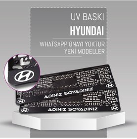 Resim Hyundai Plakalık, 2 Adet Premium Uv Baskı, Plakalıkhane 