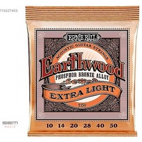 Resim Ernie Ball 2150 Extra Light Takım Tel Akustik Gitar Teli 010-50 