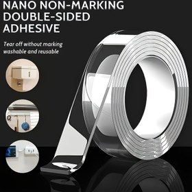 Resim Çok Amaçlı Çok Yönlü Nano Bant - Ekstra Güçlü Yapışkan, Yeniden Kullanılabilir ve El İşleri, Noel Süslemeleri İçin İdeal - Tüm Yüzeyler için Esansiyel Çok Amaçlı Yapıştırıcı 
