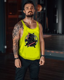 Resim Freeyez Darkside Samurai Gym Fitness Tank Top Sporcu Atleti 