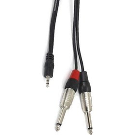 Resim 3.5 mm Stereo to 2x6.3 mm Mono Kablo 1.5 metre 