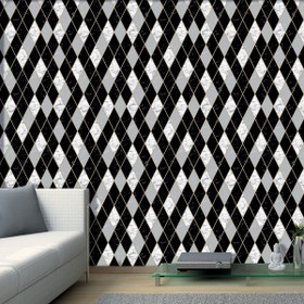 Resim Golden Baklava Desenli Duvar Kağıdı Siyah 52 cm x 10 m 