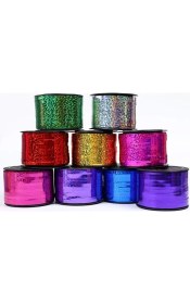 Resim Fuşya Renk Ekstra Metalik Metalize Rafya Ip 90 Metre 