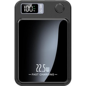 Resim Phixi Small Magsafe Powerbank Küçük Mini FastCharge 10.000mAh Kablosuz 15w Kablolu Pd Hızlı Şarj 22.5W 