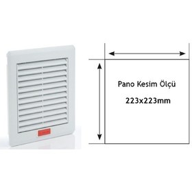 Resim Plastim Pfı2500 ,260x260mm Fan Filtre/menfez 