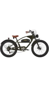 Resim Bisan Rıder Elektrikli Bisiklet 46CM Md 26 Jant 7 Vites Mat Siyah Yeşil 