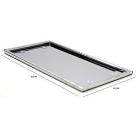 Resim Paslanmaz Krom Plakalık Kare 1 Adet 