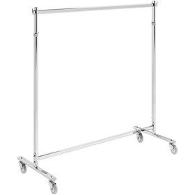 Resim Genel Markalar Frenli Tekerlekli Krom Stand Askılık (EŞEK) Mağaza Standı Elbise Askisi 