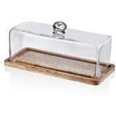 Resim Madera Dikdörtgen Kek Saklama Fanusu 15x32x14 Cm The Mia