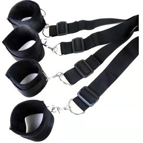 Resim Odins Shop Siyah El Ayak ve Yatak Bağlama Seti 