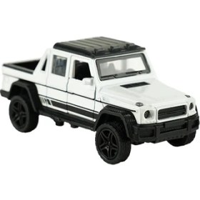 Resim Die Cast 1:32 Sesli ve Işıklı Çek Bırak 4x4 Kamyonet Beyaz 