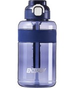 Resim Velvettides Fuxing Spor Su Şişesi Öğrenci Büyük Kapasiteli Dış Mekan Taşınabilir Erkek Su Bardak Fitness Ölçekli Pipet Bardak Düşme Önemli Uzay Bardak Derin Deniz Mavisi 