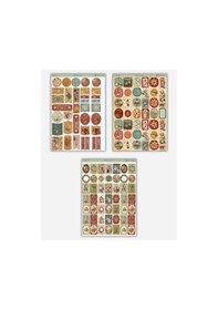 Resim 6 Lı Vintage Temalı Sticker Seti 12x17 Cm Bullet Journal, Scrapbook, Ajanda Ve Planlayıcı İçin Diğer 