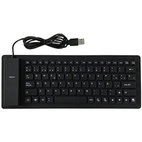 Resim Carrier 84 Tuşlu İspanyolca Usb Kablolu Silikon Klavye 