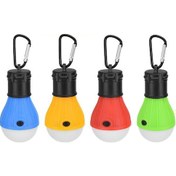 Resim Dofolink Taşınabilir 3 Led Modlu Yüksek/düşük/sos Su Geçirmez Abs Kamp Feneri, Çadır-ağaç Dalı Askısı, 60 Lumen, 3xaaa Pil İle Çalışır Sarı Çok Renkli 