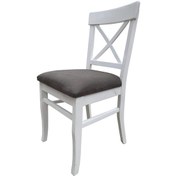 Resim Evimeaksesuar Çapraz X Döşemeli Tamamı Ahşap Sandalye Lake 