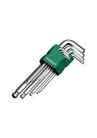 Resim Suntek 9x/set Allen Keys Malzemeleri El Aletleri Ekipman Stil-a 