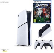 Resim Sony Playstation 5 slim +2.kol dualsense + Şarj İstasyonu +FC26 