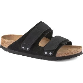 Resim Birkenstock Uji Vl Nu Erkek Sandalet Süet Nubuk Malzeme İle Ayarlanabilir Cırt Cırtlı Tasarım 