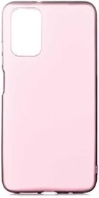 Resim Aksesuarcim Xiaomi Redmi 9T ile Uyumlu Kılıfı Silikon Pastel Renkli Mat Esnek İnce Kapak Prem Rose Gold 