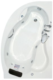 Resim Waterway Queen Jakuzi 150x100x70 H:55 Bonus Hidromasaj Sistemli Küvet 