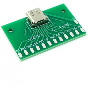 Resim Koodmax-Usb Type-C Usb 3.1 Type C Dişi Adaptör Konnektör-40*25Mm-24 Pin 