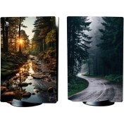 Resim Kt Grup Manzara Playstation 5 Standart Kasa Dijital Versiyon Full Sticker Kaplama Seti 