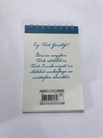 Resim Mavi Atatürk Desenli Bloknot 