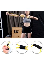 Resim Xnews 8 Şeklinde Direnç Bandı Yoga Plates Ve Vücut Geliştirme Egzersiz Bandı 