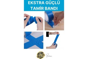 Resim Svein 1 Adet 10 mt Mavi Tamir Takviye Kapatıcı Güçlü Onarım Bandı Su Geçirmez Sızdırmaz Dayanıklı Çatlak 