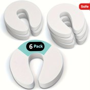 Resim 6 adet Yumuşak Köpük Kapı Parmak Sıkışma Koruyucuları - Evcil Hayvan Güvenlik Stoperi, Yaralanmaları ve Hasarı Önler, Beyaz Plastik, Kapı Altı Montajı, Evcil Hayvan Güvenlik Stoperi | Yumuşak Köpük Koruyucular | Plastik Yapı, Evcil Hayvan Güvenlik Ekipmanları 