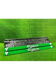 Resim Carls Yeşil 3d Kabrtmalı Pleksi Araba Plakalığı 1 Takım 