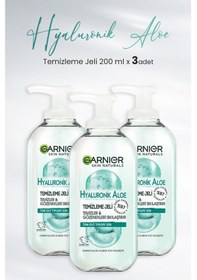 Resim Garnier Hyaluronik Aloe Temizleme Jeli 3 x 200 ML 