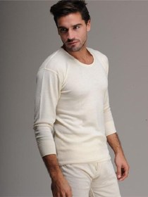 Resim Hasyün Erkek Bej Uzun Kollu Yün Içlik 001 