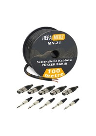 Resim Hepa Merz Connection Paket-6 Mikrofon Kablosu Xlr-Jak Konnektör P 