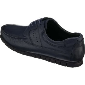 Resim Costo Shoes 45,46,47,48,49,50 AG2018 Lacivert Deri Büyük Numara Rok Kauçuk Taban Rahat Geniş Kalıp Dana Derisi Özel Seri 