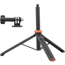 Resim Hallow UURIG TP-03 Spor Kamera Selfie Çubuğu Tripod Standı Siyah 