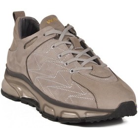 Resim Walkway 2623 M Gri Hakiki Deri Erkek Sneaker Gri 