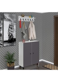 Resim Kenzlife Portmanto Ayakkabılık Ve Askılık Tomak6 Gribyz 98 100 32 Otuz Çift Ayakkabı Kapasitesi 