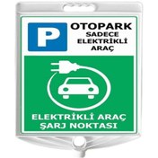 Resim Hayat Trafik Elektrikli Araç Şarj İstasyonu Dikdörtgen Levha Çift Taraflı Baskı 