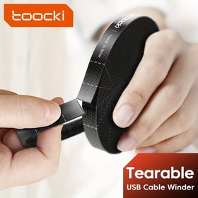 Resim Toocki Kablolu Düzenleyici Kablolu Yönetim Yırtılabilir Organizador Cables Winder Ties Telefon Aksesuarları Tel Kablo Düzenleyici ve Kablolar 