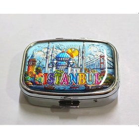 Resim Büro Ev Ofis İstanbul Hatırası İçin Taşınır İlaç Planlama Saklama Kutusu 
