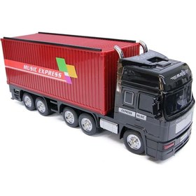 Resim ABS Taşınabilir Bluetooth TWS Kamyon Araba Modeli Kablosuz Hoparlör USB TF Kart FM Radyo 