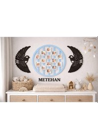 Resim Yuvarlak 14lü Resim Çerçevesi Ahşap 5cm Resim Yeri Kişiye Özel No 3 