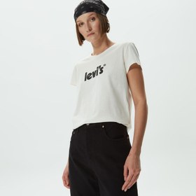 Resim Levi's Lse The Perfect Kadın Krem Rengi T-Shirt 
