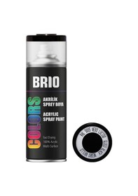 Resim Brio Sprey Boya Akrilik Siyah Parlak B9005 400 ML 