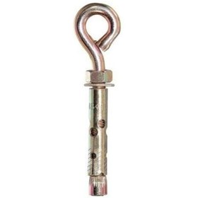 Resim EgeÇelikHalat Kancalı Çelik Dübel Hamak Salıncak Boks Torbası Lamba Avize İçin Gömlekli Kapalı Ağız Kanca M8 