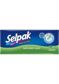 Resim Selpak Mentollü Mendil 10 X 10 Paket 100 Adet 
